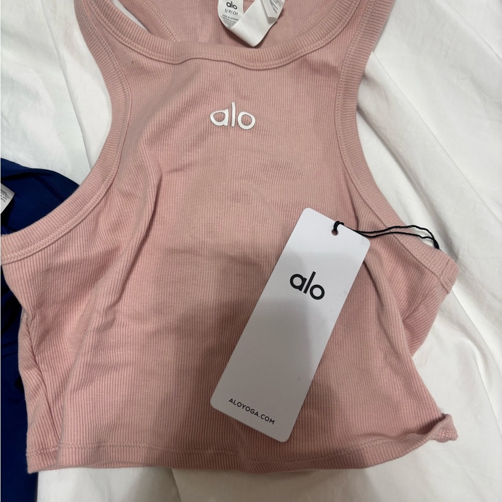ALO Yoga Blush Aspire Tank NWT